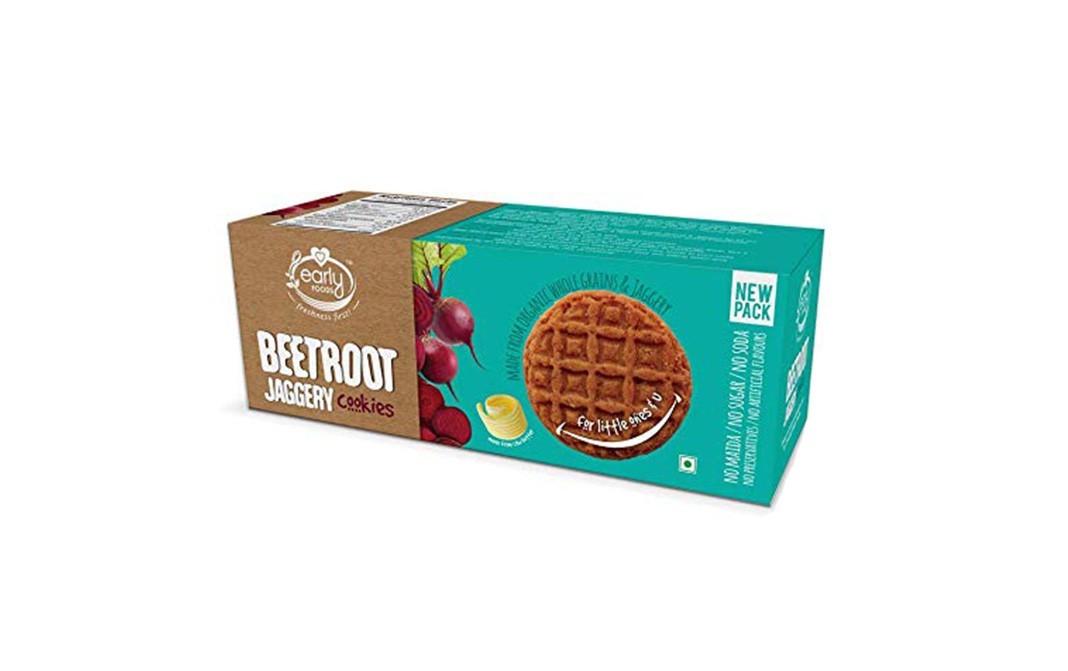Early Foods Beetroot Jaggery Cookies    Box  150 grams
